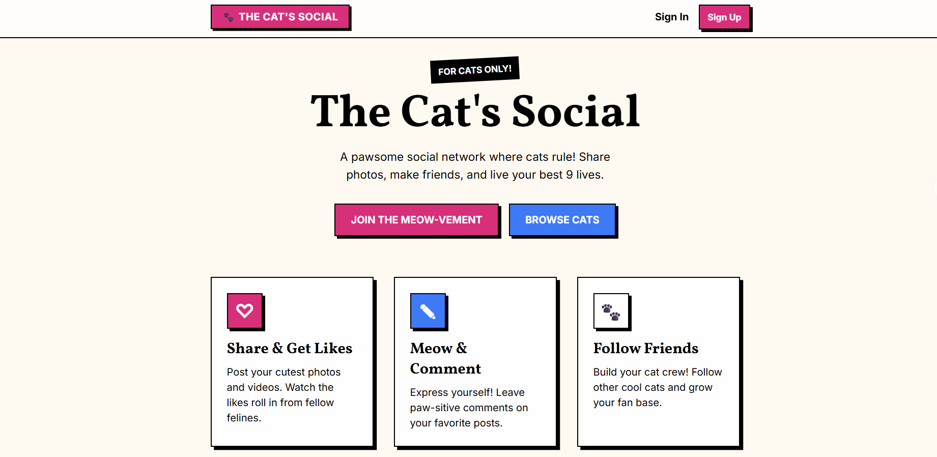 The Cat's Social